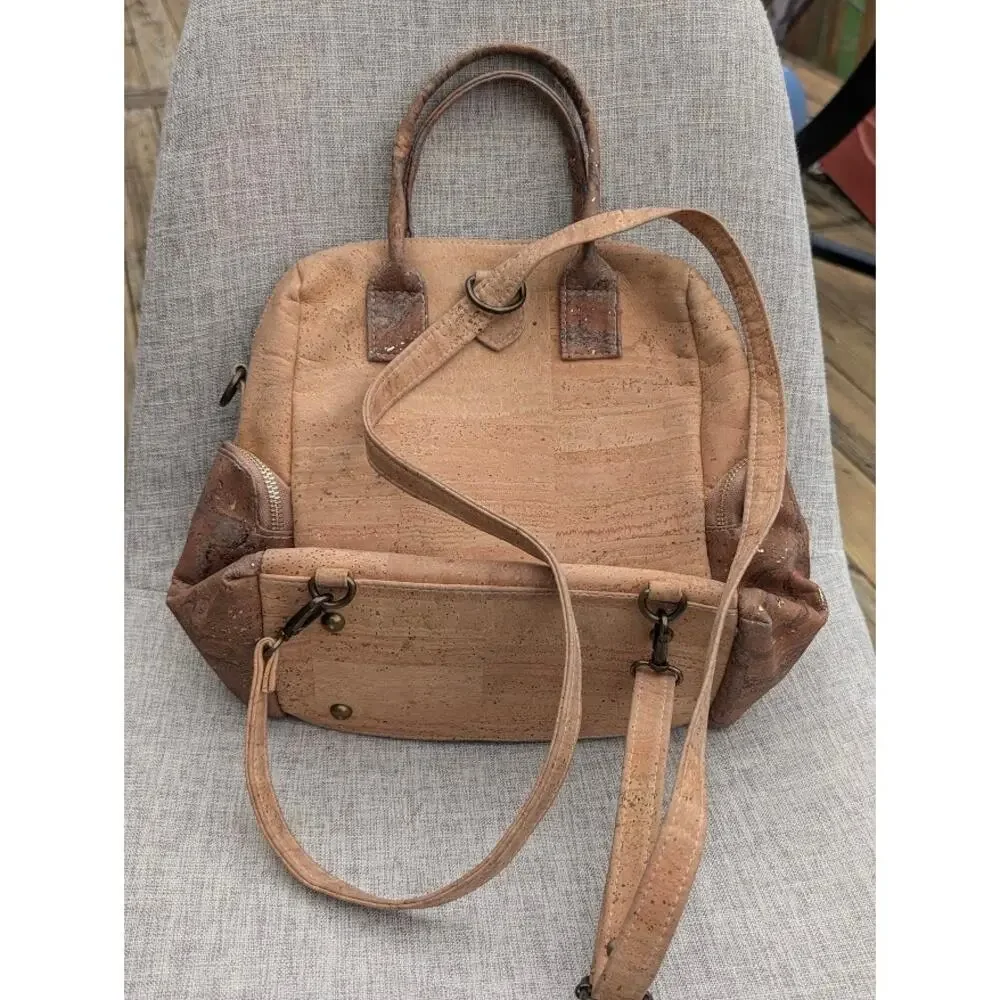 Montado Cork Style Tote Crossbody Convertible Backpack Cottagecore Made Portugal